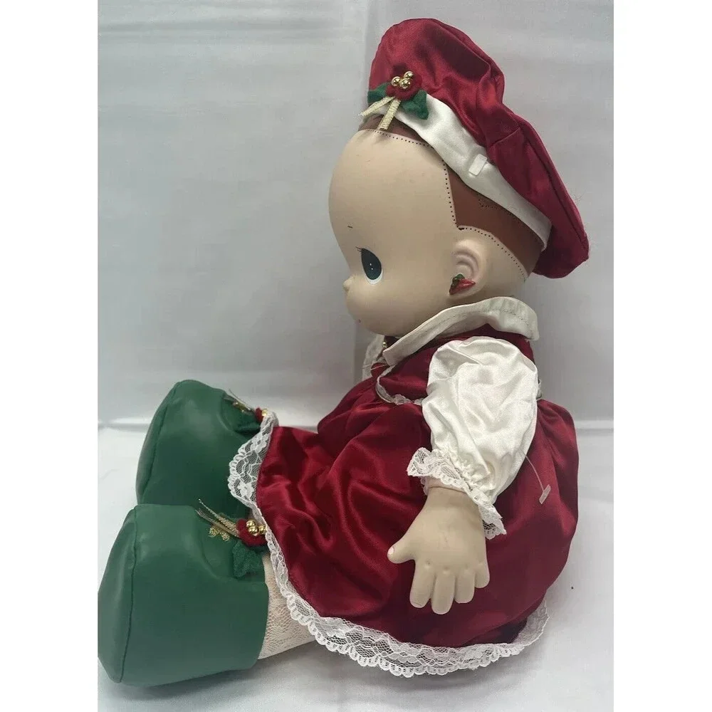Precious Moments 1999 Christmas Doll Holly QVC Exclusive Vintage Missing Hair